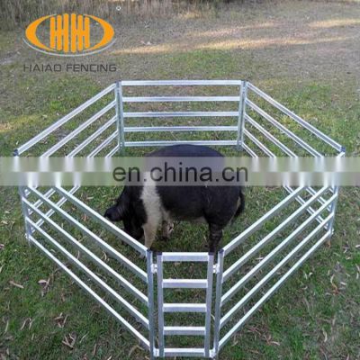 Oval rail welded fence high quality farm fence hot dipped galvanized sheep panel