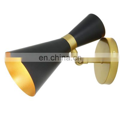 Nordic Minimalist Wall Lamp LED Metal Up And Down Luminous Horn Bedside Lamp