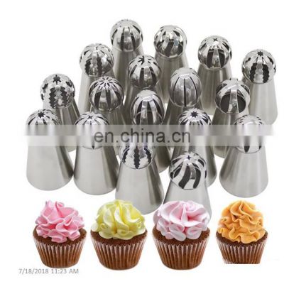 Stainless Steel Cake Baking Decorating Piping Tips, Cake Supplies Accessories Tools Kit