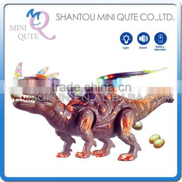 Mini Qute 44 cm plastic Godzilla Jurassic Park sound flash walk electronic Lay Eggs Twin Head dragon Dinosaur model toy NO.2025