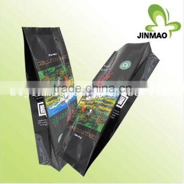 Customized colorful side gusset coffee bags with valve