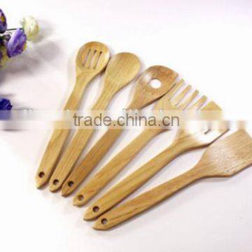 China Manufacturer unique Wooden cooking utensils with printed brand logo