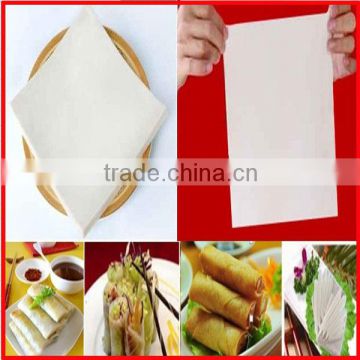 Frozen spring roll pastry sheet