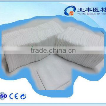 Cotton-filled 25x17 plain gauze swab 7.5x7.5cm