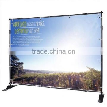 8ft black/sliver Jumbo Telescopic Trade Show Adjustable Banner Holder