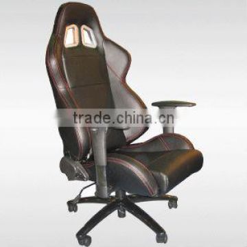 AKRACING New modern ergonomic black adjustable armrest swivel leather office executive chair