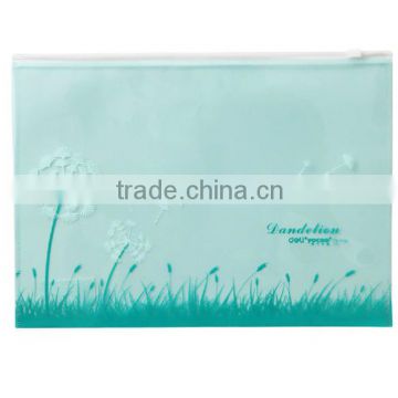 Transparent mesh zipper bag waterproofing document bag