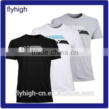 Factory for Men's promotional round neck cotton custom t shirts