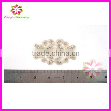 Garment crystal applique patch, crystal rhinestone applique, Crystal Embellishments Rhinestone Applique for Bridal Trimming