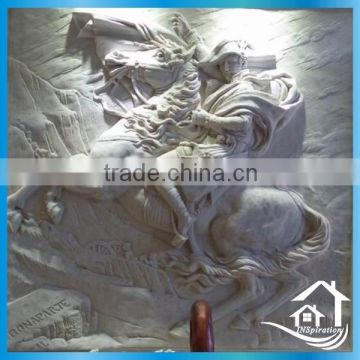 Artificial sandstone horse relief
