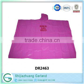 waterproof raincoat/promotion disposable rain poncho