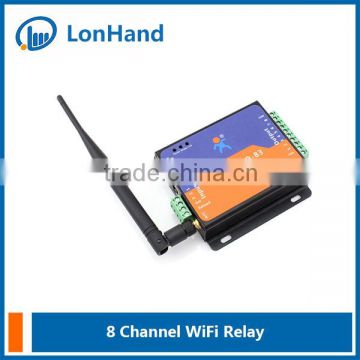 USR-WIFIIO-83 8 channel WIFI relay board/WIFI control relay with PC/IOS/MAC/Android app