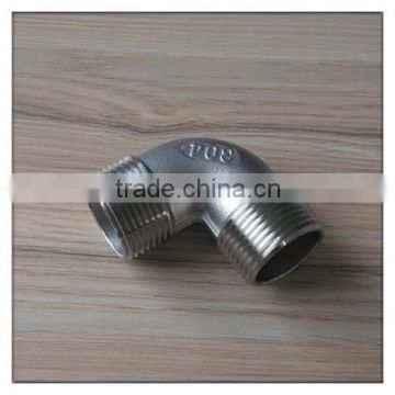 1" Cast Male Threaded 90 Elbow Fitting NPT 150# T304 Stainless Steel