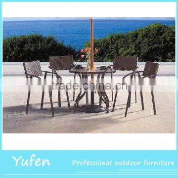 Outdoor set table and chair for coffee shop