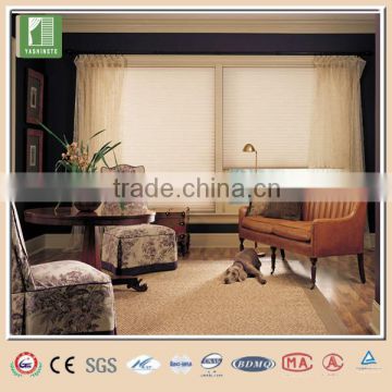 2014 aluminium rail for vertical blinds Non-woven cord pleated blinds