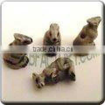 Ceramic small animal shape bead - Cute little Kangaroo
