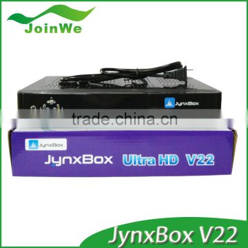 Stocks for 2016 best price JYAZBOX Ultra HD V22/Jyazbox Ultra HD V21/V22 8psk satellite receiver