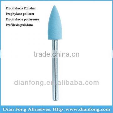 Cf103F Blue FG Shank High Speed Bullet Silicone Rubber Prophylaxis Polisher For Polishing Ceramic Dental