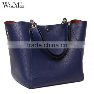 Soft Casual Women Handbags Ladies Genuine Leather Wholesale Tote Bags