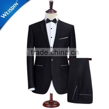 China clothing factory latest design 80% polyester 20% viscose breathable overall wedding mens suit business suit man