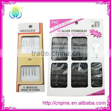 different kinds of wholesale hand sewing needle in paper card