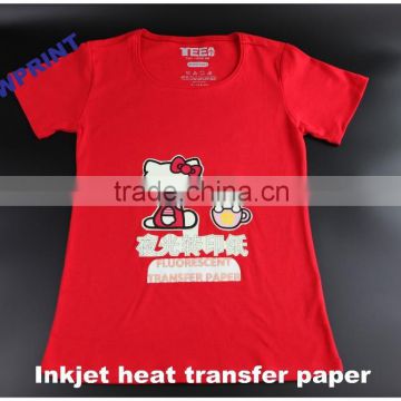 Fluorescent t-shirt transfer paper for cotton/transfer paper/transfer paper for canon printer