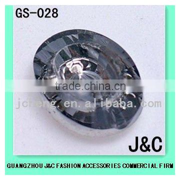 crystal decorative glass button