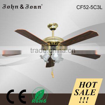 Elegant 52 Inch Decorative Fan With Light