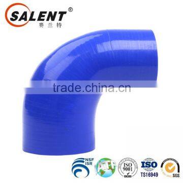 heat resistant 63mm to 51mm blue 90 degree auto silicone reducer elbow hose