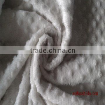 embossed velboa with buble pressed