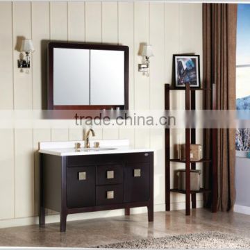 Solid Wood Carcase Material and Modern Style bathroom cabinet