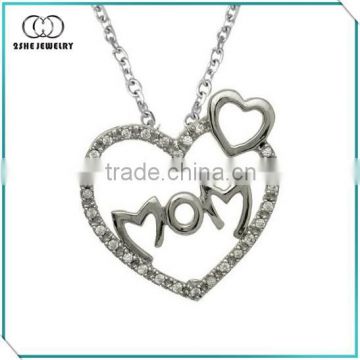 For Mother's Day 925 silver classy heart pendant