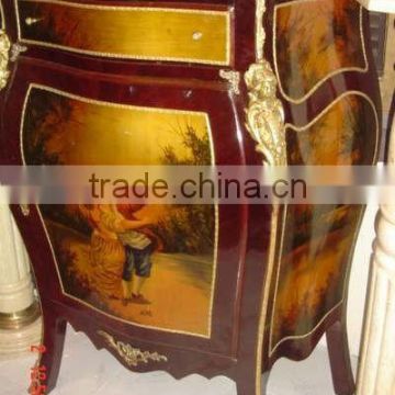 Painted French commode