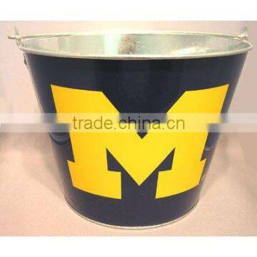 5QT Black&Yellow Metal Beer Ice Bucket