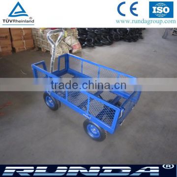 garden cart with four wheels and steel mesh TC1840