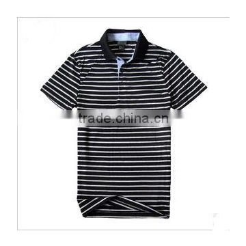 men formal yarn-dyed polo shirts , custom man polo shirts stripe