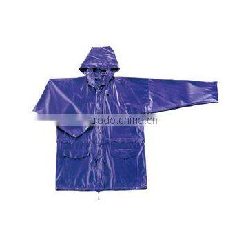 Hot selling hooded PVC RAIN JACKET