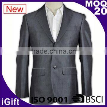 two button good quality anti-wrinkle customizable mens suit nice printed blazer