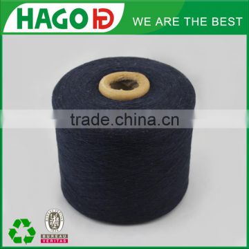 HAGO Brand Ne10s/1black recycled yarn weaving for fabric viscose cotton polyester yarn