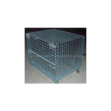 HOT-SALE storage cage/wire mesh container/widely used in warehouse, supermarket, etc