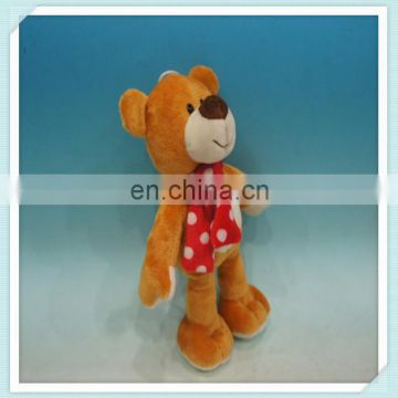 WMR-3427 Bear Plush Toys with Scarf / Animal toys