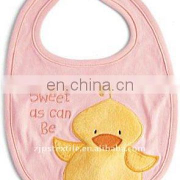 100%cotton Sweety pink baby bibs with high quality