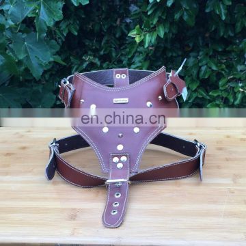 2017 Dog leather harness and pet accessories