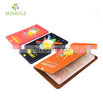 2016 most popular sublimation leather passport holder personalized design