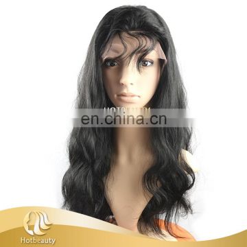 2017 New Arrival Best Sale Ear To Ear Closures Heavy Density Full Lace Human Hair Unprocessed Virgin Hair Wig Front Lace Wig