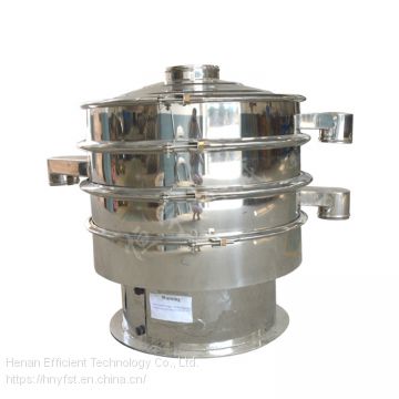 Powder particle sieving circular rotary vibrating screen machine