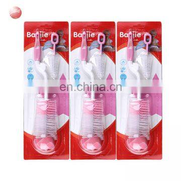 New Bottle Nipple Brush Set Wholesale Silicone Baby Bottle Cleaning Brush