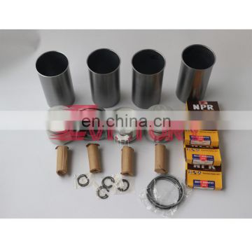4BG1 piston kit with piston ring set + 4BG1 cylinder liner sleeve kit