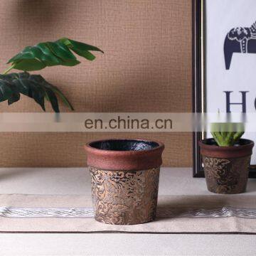 Latest arrival garden succulent planter custom logo cheap antique porcelain flower pots for home