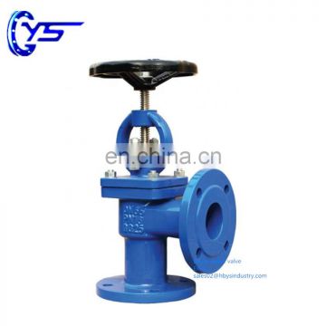 Carbon Steel WCB Body Stainless Steel Disc Flange Connection Angle Globe Valve
